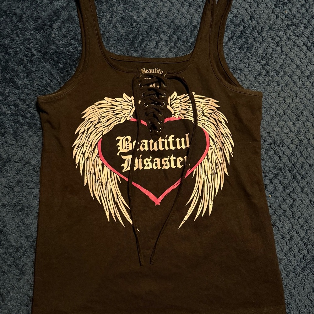 Black beautiful disaster tank